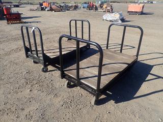 (2) Hand Truck Carts, 5ft L x 32in W x 41in H  (HIGH RIVER YARD)