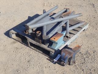 Pipestand Frame, Grey 6in Vise and 40lb Anvil  (HIGH RIVER YARD)