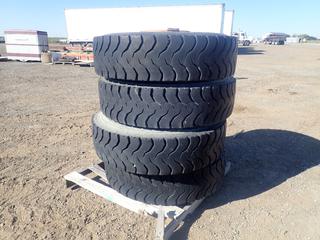 (4) Michelin X Works 11R22.5 Tires on 10-Bolt Rims  (HIGH RIVER YARD)