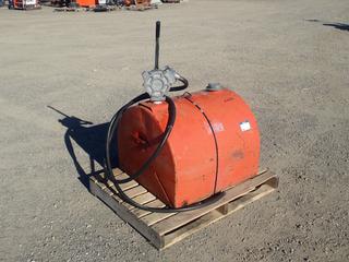 Westeel 30in X 29in X 2ft Fuel Tank c/w GPI Pump and Hose *Note: No Nozzle*  (HIGH RIVER YARD)