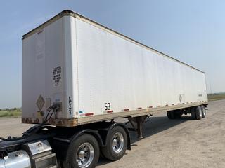 2001 Stoughton 53ft T/A Van Trailer c/w 30,836Kg, GVWR, 8,618Kg GAWR, 295/75R22.5 Tires. VIN 1DW1A53251S443479 (HIGH RIVER YARD)