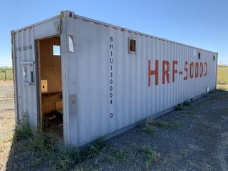 40ft Storage Container, Converted to Vent Shack, S/N BHIV1300040.  (HIGH RIVER YARD)