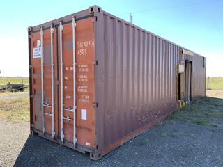 40ft HC Storage Container, Converted to Vent Shack, S/N TRLV547429445G1.  (HIGH RIVER YARD)