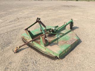 John Deere 513 3-Point PTO Driven Mower Deck, S/N W00513X002488, Metric Tube PTO 604-6343 PL#9078  (HIGH RIVER YARD)