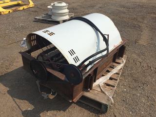 Custom Dethatcher, Spring Tines, Hydraulic and Belt Driven Pulley, Fits SK600 Ditch Witch PL#9086  (HIGH RIVER YARD)