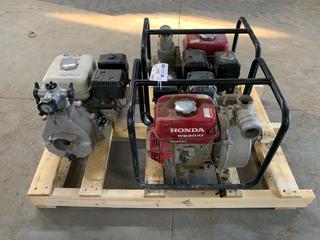 (1) Honda WB20XT 2in Trash Pump c/w GX160 Gas Engine, 119cm and (1) Honda 2in Trash Pump with GX120 Gas Engine, 119cm *Note: Turns Over, Does Not Start* (HIGH RIVER YARD)