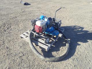 Tsurami Pump Model TD3-300 3in Pump c/w Honda GX120 4.0 Gas Engine and 3in Suction Hose, S/N D3-03936 (HIGH RIVER YARD)