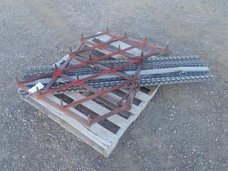 Harrow, 32in W x 50in L c/w 6ft Grass Rake (HIGH RIVER YARD)