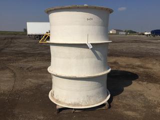 3pc 750 Gallon Fiberglass Cistern, 55in Diameter  PL#9043  (HIGH RIVER YARD)