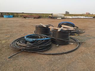 Quantity of Drop Pipe, Blue Tubing Rated for 200 PSI, Poly Tubing, Etc (HIGH RIVER YARD)