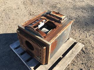 Good Cheer Antique Stove, 2ft L x 19in W x 33in H (HIGH RIVER YARD)