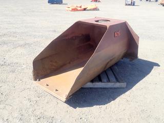 Custom Built 1m2 Spoon, AR 450 Steel, Fits Skid Steer.  (HIGH RIVER YARD)