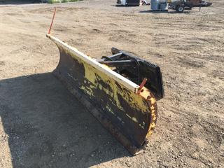 Snow Wolf Ultra 96in Snow Plow, 2 Cylinder - Trip Edge, Fits Skidsteer. S/N 4122  (HIGH RIVER YARD)