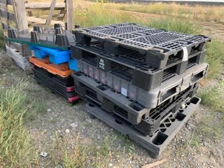 Quantity of Assorted Plastic Pallets (HIGH RIVER YARD)