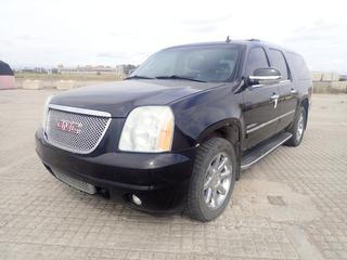 2010 GMC Yukon Denali XL 4WD SUV c/w 6.2L V8, Auto, A/C, Leather, Sunroof, Back Up Camera, 275/55R20 Tires, Showing 552,789Kms. VIN 1GKUKMEFXAR254283 *Note: Rust, Chipped Paint* (HIGH RIVER YARD)