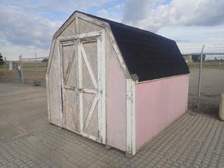 Shed with Shelves, 8ft x 123in x 100in (HIGH RIVER YARD)