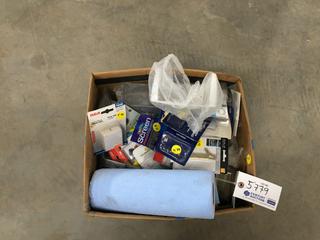 Box of Assorted Building Supplies (HIGH RIVER YARD)