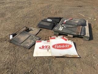 Assorted Semi Truck Parts c/w Floor Mats, Mud Guards, Mud Flaps (HIGH RIVER YARD)