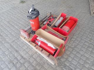 Quantity of Hilti Core Drills, 8in, 2-1/2in, 4-1/2in, 5in, 6-1/2in, Hilti DWP10 Water Supply Unit, Drill Stand, Etc (HIGH RIVER YARD)