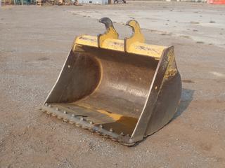 WBM 60in Clean Out Bucket c/w Serrated Edge, Fits 160G Excavator.  (HIGH RIVER YARD)