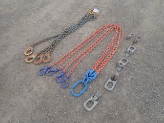 (1) 4-Leg Lifting Chain, (1) 2017 4-Leg Lifting Chain 1/2in 35,200lb and Manhole Clutches (HIGH RIVER YARD)