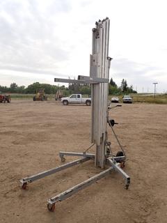 Genie Industries SLC-24 650LB Cap. 24ft Material Lift. SN SLC10-49112 (FORT SASKATCHEWAN YARD)