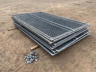 (12) Construction Fence Panels, 10ft L x 6ft H (HIGH RIVER YARD)