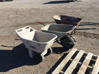 (3) Assorted Wheelbarrows (HIGH RIVER YARD)