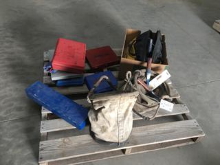 Pallet of Assorted Hand Tools c/w Tap and Die Sets, Impact Drill Bits, Uponur Tool, Master Grip Chisel Set, Sperian Bio Systems, Etc (HIGH RIVER YARD)