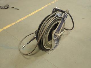 Graco HSMC8B XD Series Hose Reel w/ Oil Hose And Graco Electronic Meter Dispense Valve