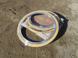 Qty Of Approx. 30in/36in Pipe Gaskets c/w (1) 30in Spiral Wound Gasket