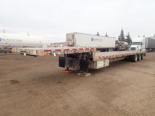 2007 Wilson Trailers 52ft Tri-Axle Step Deck Trailer c/w 92,830lb GVWR, 19,040lb GAWR And 255/70R22.5 Tires. Hubodometer Showing 36,082kms. VIN 4WWFGB0T57N610550