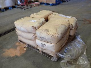 Qty Of (12) 50lb Bags Of Walnut Sandblasting Sand