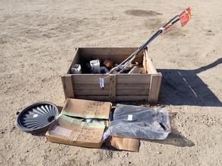 Qty Of Floor Mat Kit, Gator Drum Funnel Cover, Gaskets, Fittings, Buggy Whips And Assorted Supplies