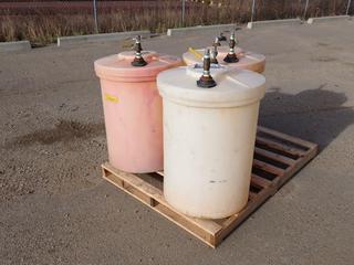 Qty Of (3) Zeebest Plastics 24in X 24in X 34in Liquid Storage Tanks