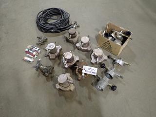 Qty Of Pressure Recorder Heads c/w Hose