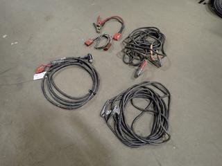 (2) Sets Of Booster Cables c/w Power Cable