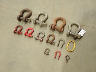 Qty Of 5/8, 3/4, 7/8 And 1 1/2 Shackles