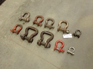 Qty Of 3/4, 1 1/4, 1 And 1 1/8 Shackles