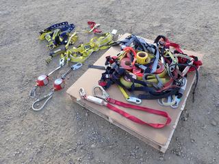 Qty Of Miller, Sala And Protecta Shock Absorbing Lanyards, Fall Limiters, Caution/Danger Tape And Assorted Safety Supplies