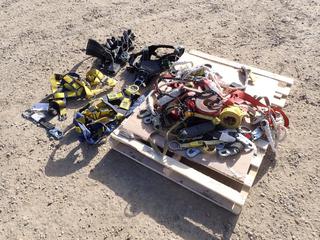 Qty Of Miller, Sala And Protecta Shock Absorbing Lanyards, Harnesses, Caution/Danger Tape And Assorted Safety Supplies