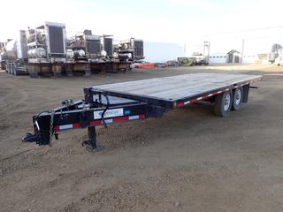 2005 Falcan Industries Ltd. FH-270 18ft X 8ft T/A Trailer c/w 5520kg GVWR, 2760kg GAWR, 2 5/16 Ball Hitch And ST235/85R16 Tires. VIN 2F9T318HX56056498 *Note: Hitch Bent Requires Repair*