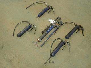 Climax High Pressure Grease Gun c/w (4) Grease Guns