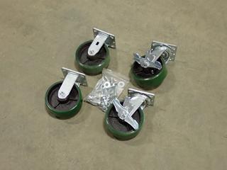 Qty Of (4) Unused Swivel Casters