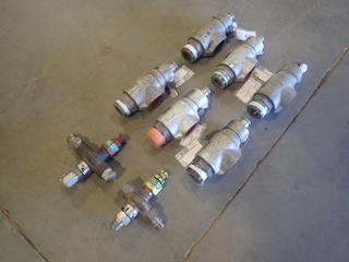 Qty Of (6) Mercer 2in Pressure Relief Valves c/w (2) Baird By-Pass Relief Valves