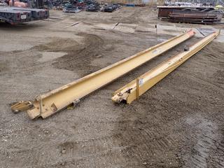 (2) Gorbel 29 1/2ft X 1ft X 5in 1-Ton Jib Cranes