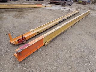 (2) Gorbel 29 1/2ft X 1ft X 5in 1-Ton Jib Cranes