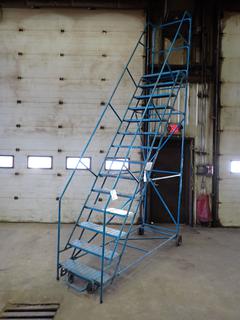 Unitran 14-Step Portable Warehouse Ladder