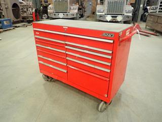 54in X 24in X 36in SHD Series Toolbox c/w Qty Of Wrenches, Sockets, Screwdrivers And Assorted Tools