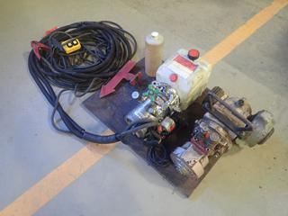 Damcos Hydraulic Actuator Valve w/ Pump, Motor, Hydro-Tek 12VDC Pump, 4L Tank, Cables And Remote Control